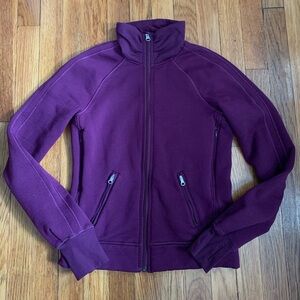 Lululemon full zip jacket in purple size S